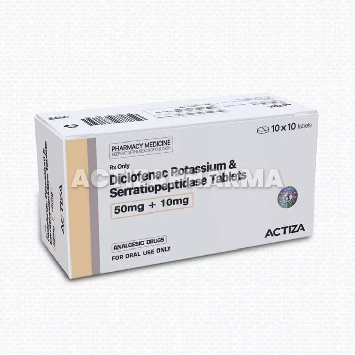 Serratiopeptidase And Diclofenac Potassium Tablets